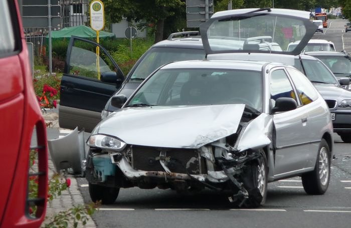 Bild: Crash auf Kreuzung