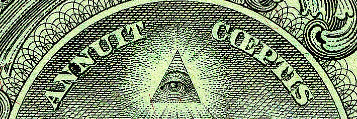Bild: Detail Ein Dollar Note