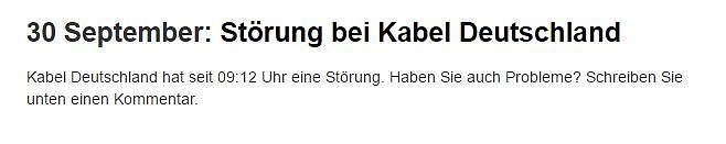 Bild: Bei Kabel Deutschland nichts Neues?