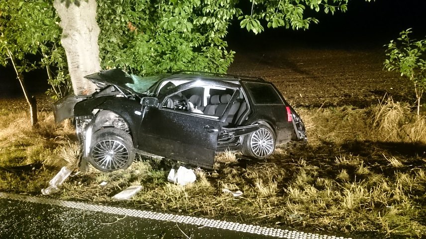 Bild: Das verunfallte Fahrzeug