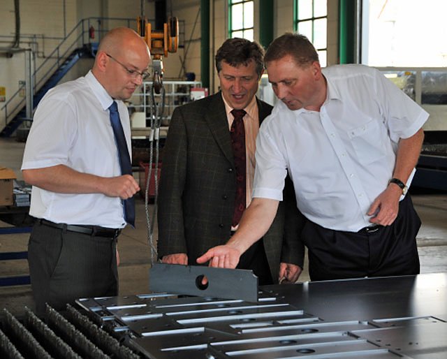 Bild: Minister Dr. Klaus Zeh zu Besuch