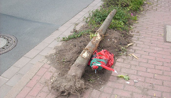 Bild: Unfall Hospitalstra&szlig;e