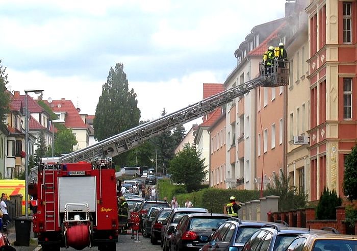 Bild: Brand in Nordhausen