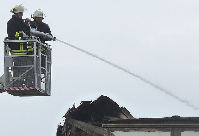 Bild: Brand in der Schachtstra&szlig;e