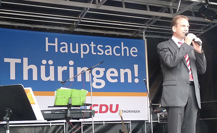 Bild: Wahlkampftour Althaus