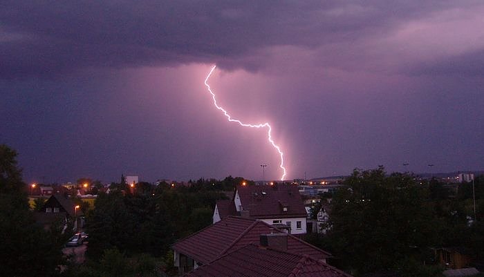 Bild: Blitz eingeschlagen