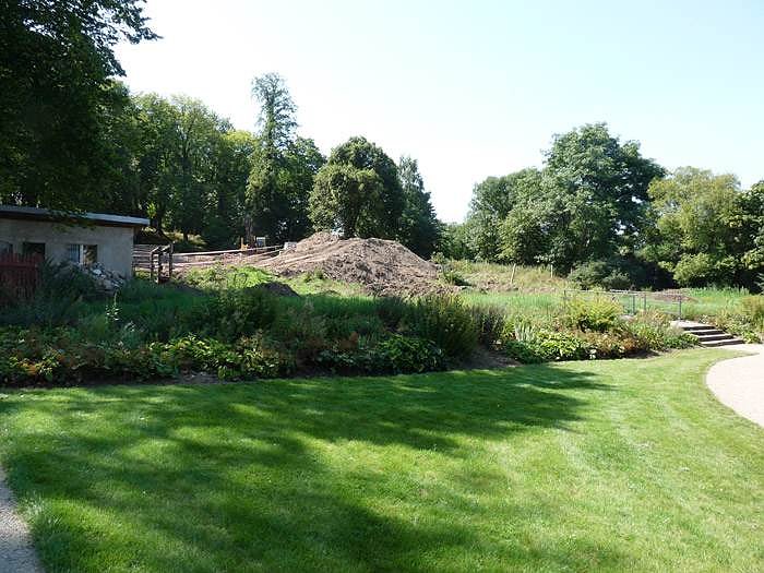 Bild: Schuttkegel im Schlosspark