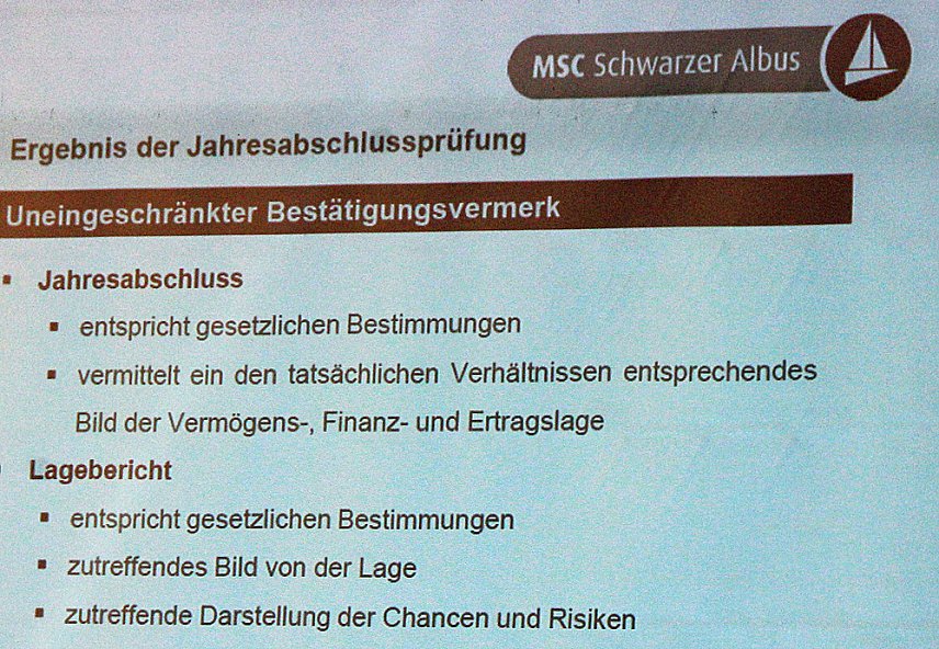 Bild: Wir haben einen guten Lauf