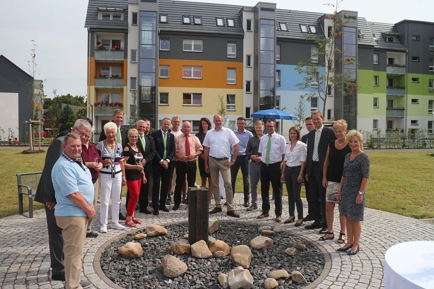 Bild: "Wir bauen f&uuml;r die Zukunft" - die WBG hat heute den Wohnkomplex "Bleichepark" offiziell er&ouml;ffnet