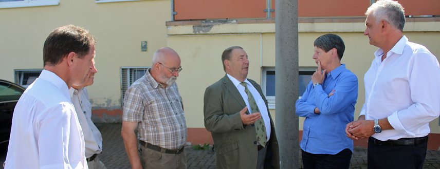 Bild:  Mit Bundesumweltministerin &uuml;ber Possen gesprochen