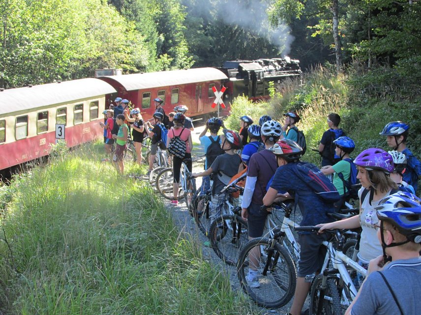 Bild: Sportlich unterwegs im Harz - die Geschwister Scholl Schule aus Heringen