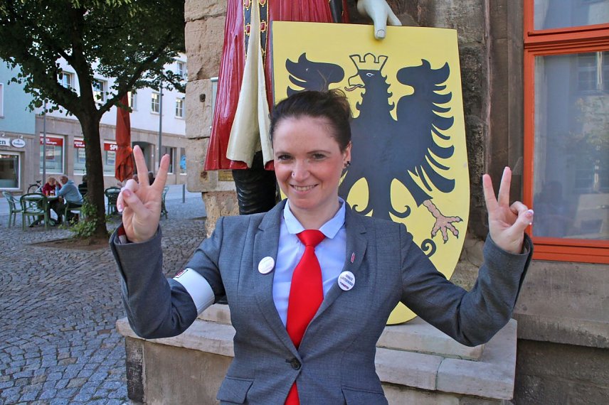 Bild: Katja Gahan will f&uuml;r die Partei "Die Partei" in den Bundestag