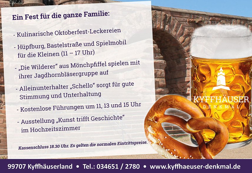 Bild: Auf zum Oktoberfest am Kyffh&auml;user-Denkmal