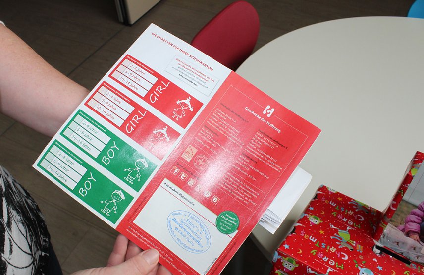 Bild: Aktion WEIHNACHTEN IM SCHUHKARTON