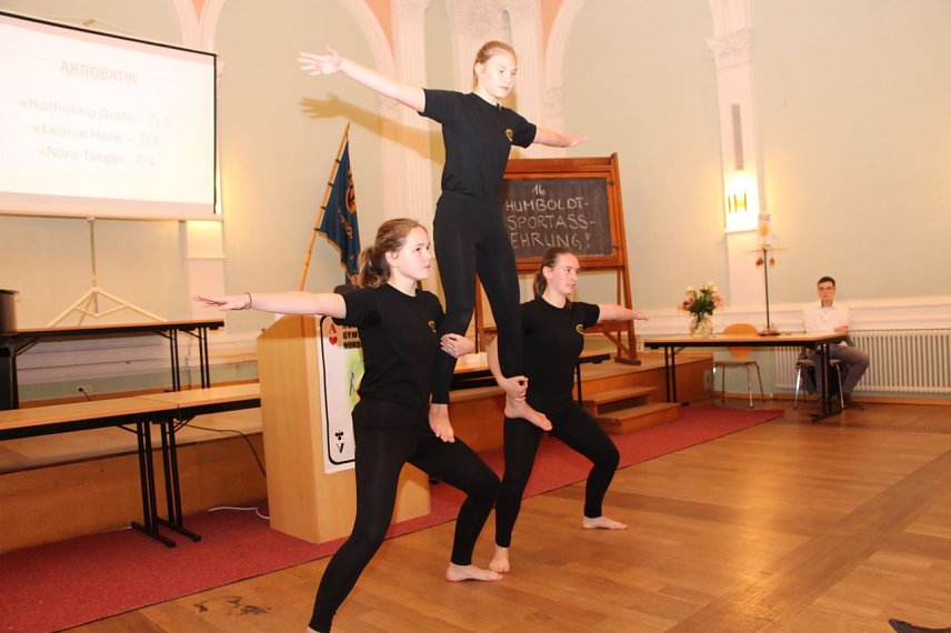 Bild: 16. Sportass-Ehrung am Humboldt-Gymnasium