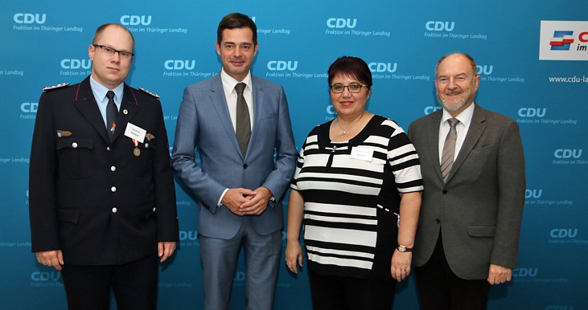 Bild: Ehrenamtliche aus dem Kyffh&auml;userkreis von CDU-Landtagsfraktion geehrt