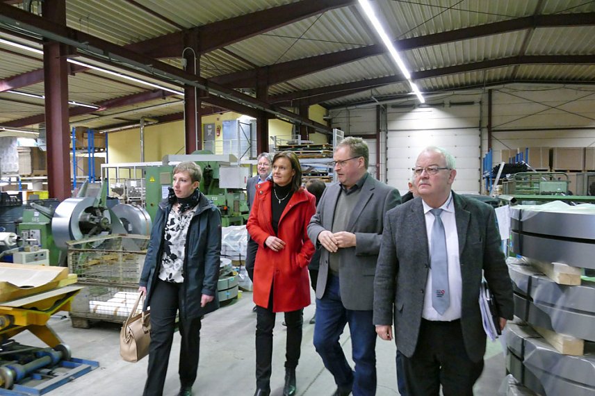 Bild: Zum Firmenbesuch in Oldisleben