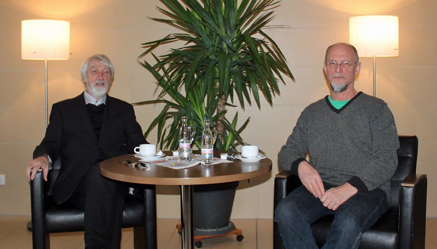Bild: Birger Jesch im Kulturcaf&eacute;
