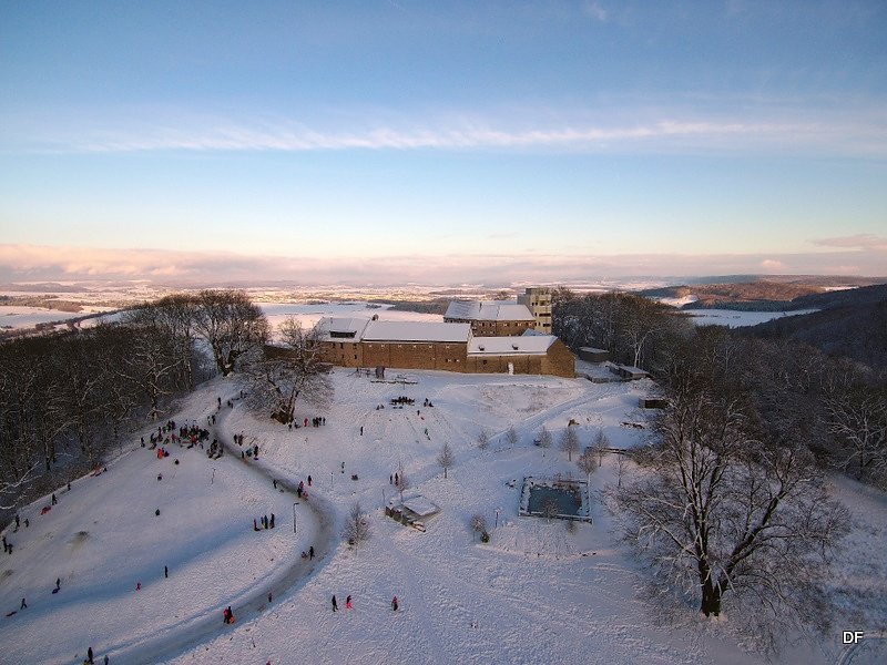Bild: Winter auf Burg Scharfenstein