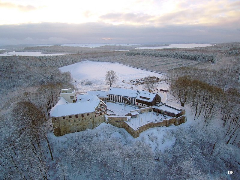 Bild: Winter auf Burg Scharfenstein