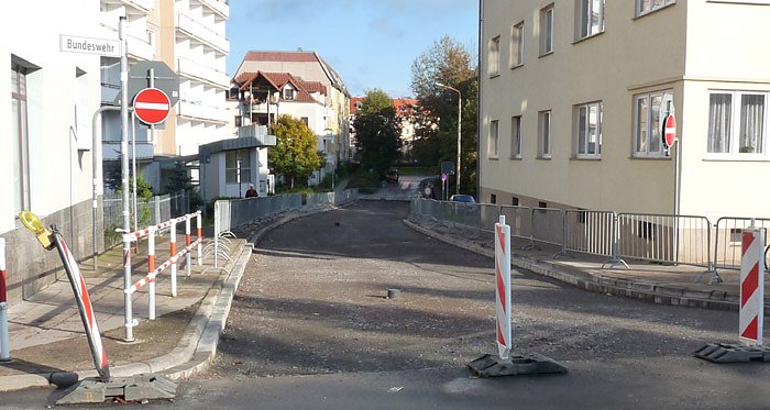 Bild: Bauarbeiten Karnstra&szlig;e