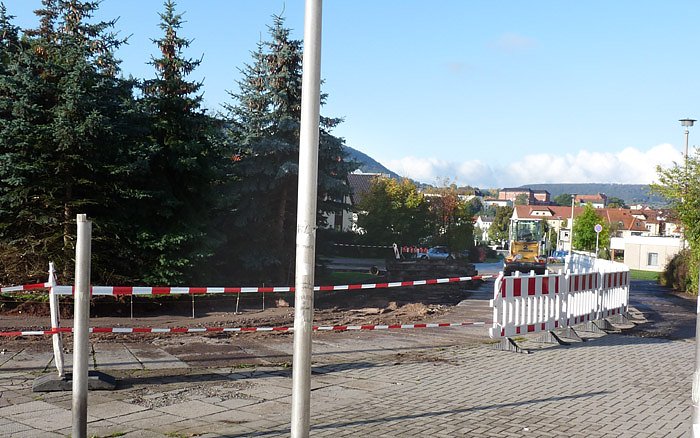 Bild: Buaarbeiten Buswendeschleife &Ouml;stertal