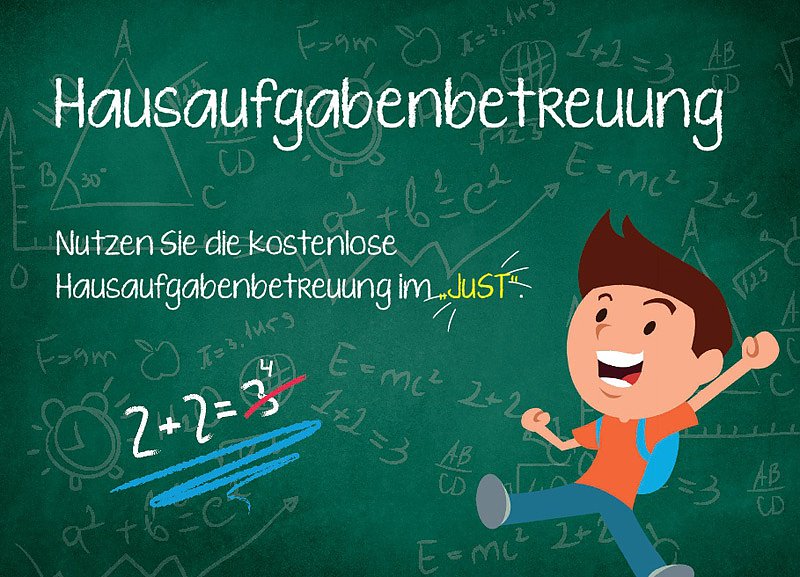 Bild: Hausaufgabenbetreuung im JuST