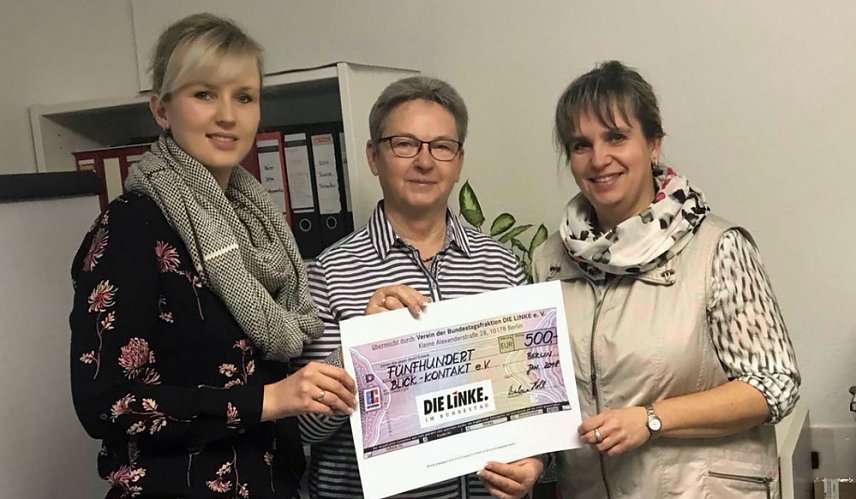Bild: Spende f&uuml;r Verein Blick-Kontakt e.V.