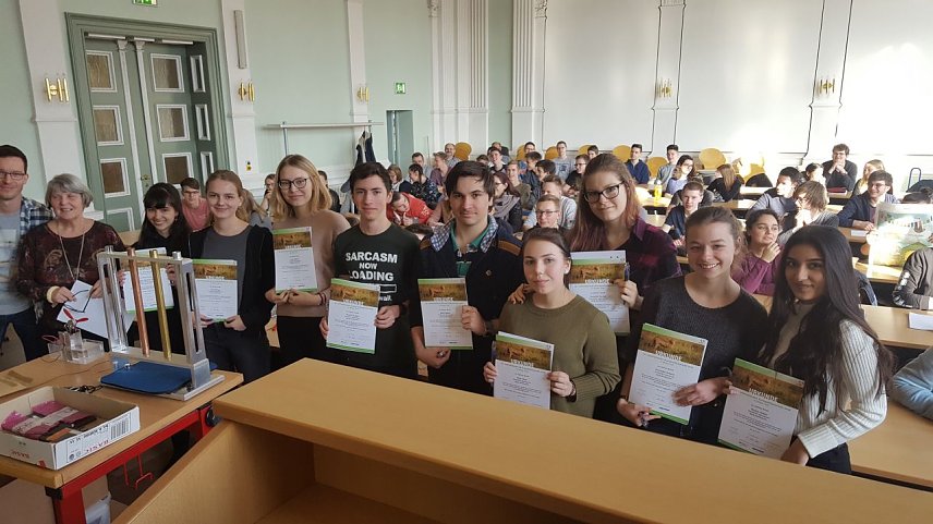Bild: Sensationell war das Ergebnis, denn von den Biologie- Enthusiasten des Humboldt-Gymnasiums 