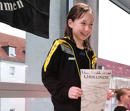 Bild: &Uuml;berraschung in Halle: Lenka Krist