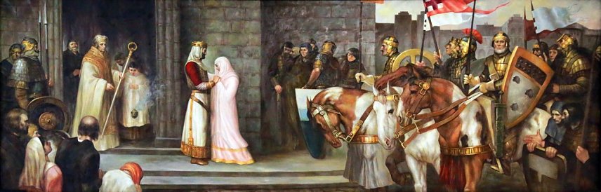 Bild: Mathilde verabschiedet Otto in Nordhausen
