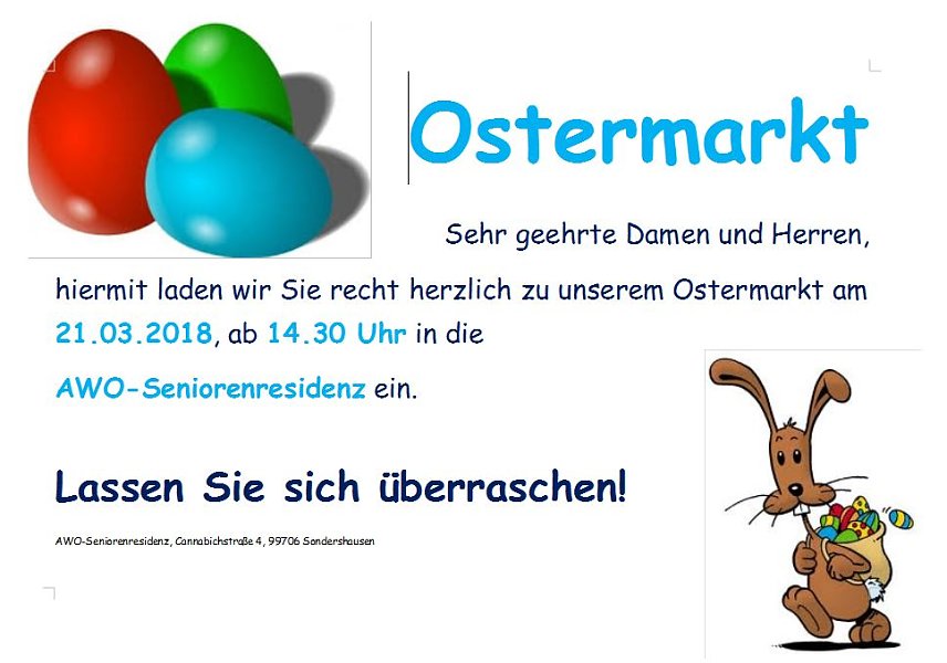 Bild: Osterkaffee und Osterfeuer-Jecha und mehr