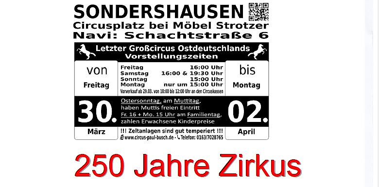 Bild: Der Zirkus kommt nach Sondershausen