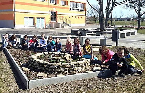 Bild: Kr&auml;uterspirale f&uuml;r die Kurstadt-Grundschule