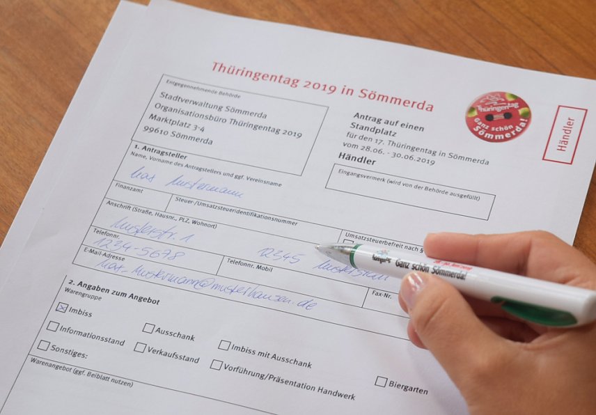 Bild: Anmeldeformulare f&uuml;r den Th&uuml;ringentag stehen online bereit