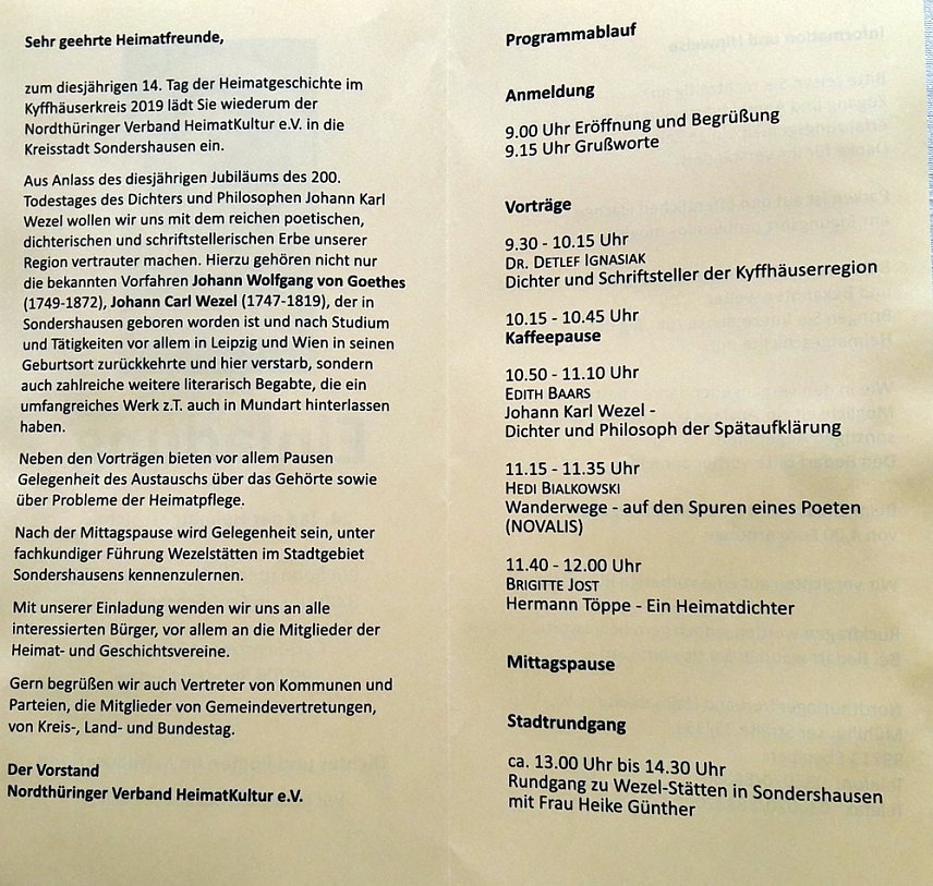 Bild: 14. Tag der Heimatgeschichte