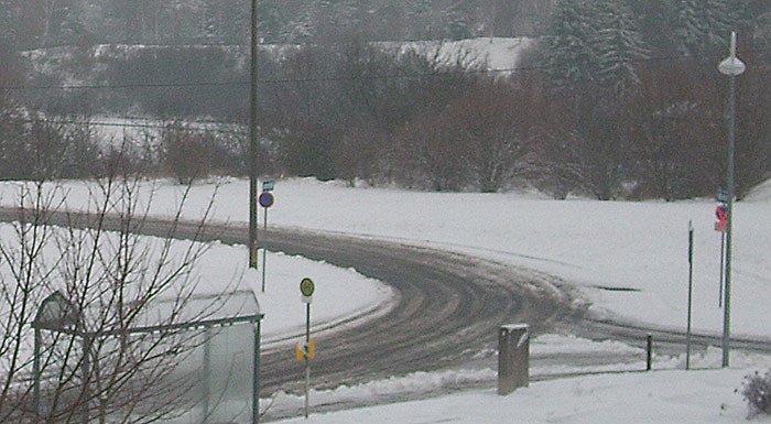 Bild: Schneefall die Nacht