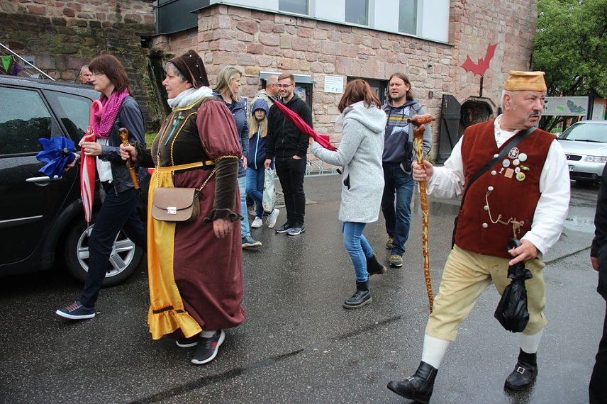 Bild: Fliederparade mit Schirm