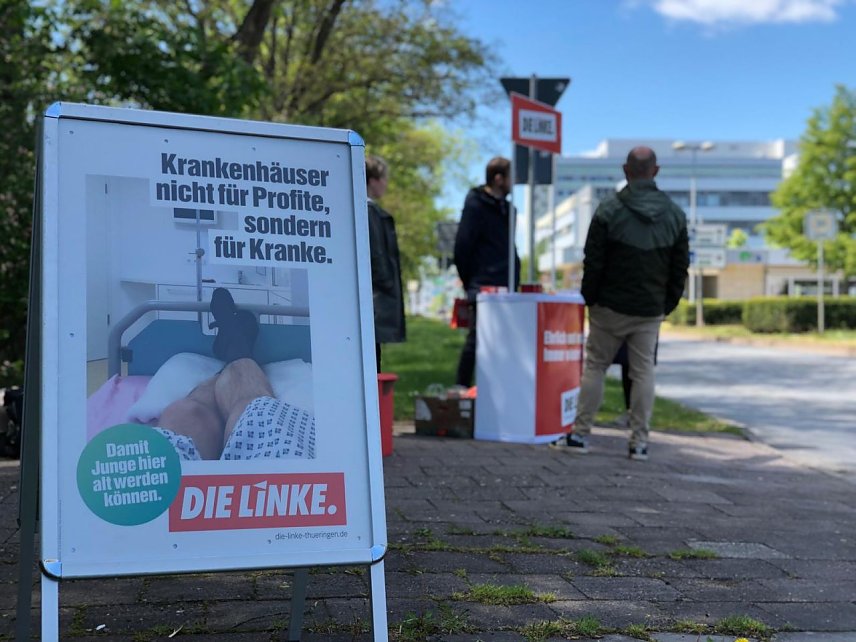 Bild: Infostand am Tag der Krankenpflege