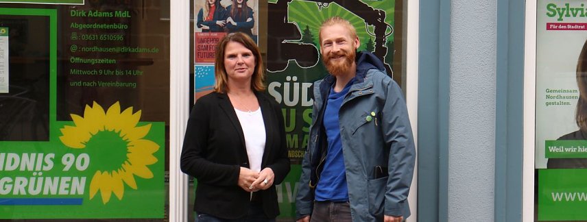 Bild: Sylvia Spehr und Daniel Krieg wollen f&uuml;r die Gr&uuml;nen in den Stadtrat