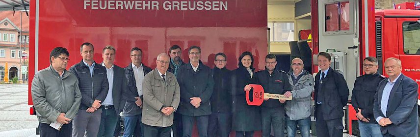 Bild: Neuer Ger&auml;tewagen f&uuml;r FFW Greu&szlig;en