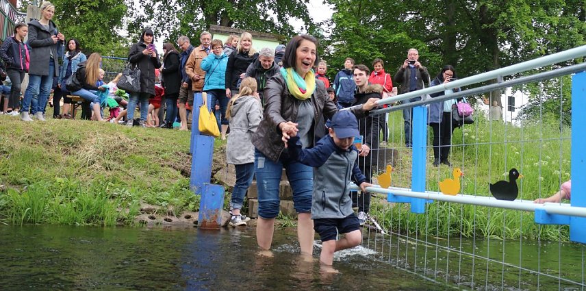 Bild: Anwassern in der Zorge