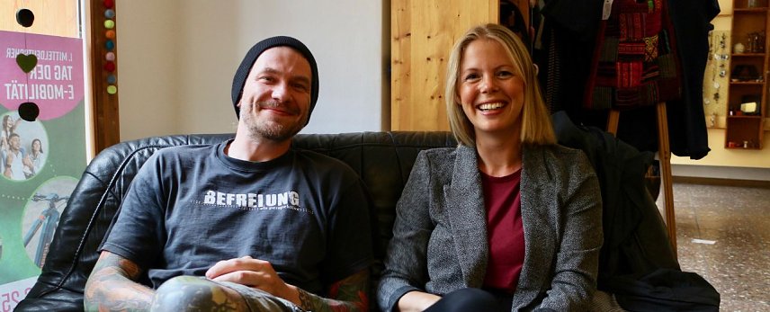 Bild: Frische Kraft f&uuml;r Kreistag und Stadtrat - Alexander Heizer und Carolin Roth wollen sich gerne politische engagieren