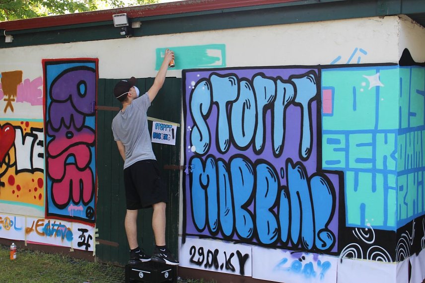 Bild: Grafitti-Workshop im Jugendclub