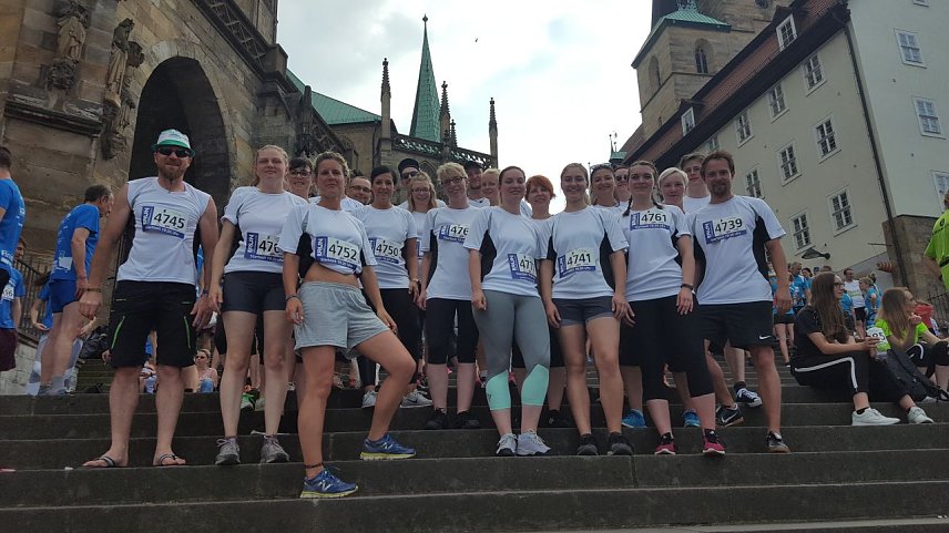 Bild: Jugendsozialwerk beim Unternehmenslauf in Erfurt