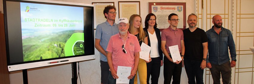 Bild: Ausgezeichnete Leistungen beim Stadtradeln
