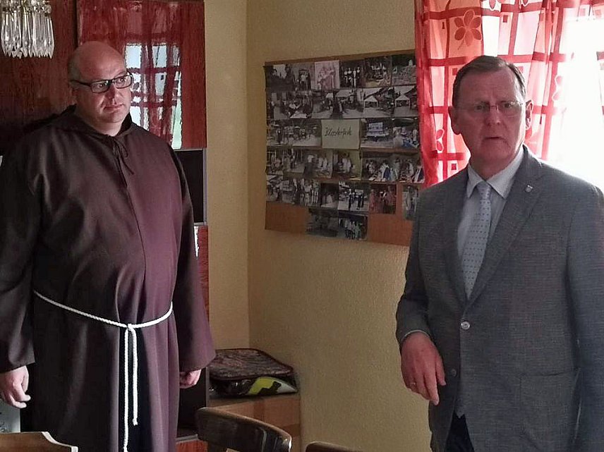 Bild: Ramelow im Kloster