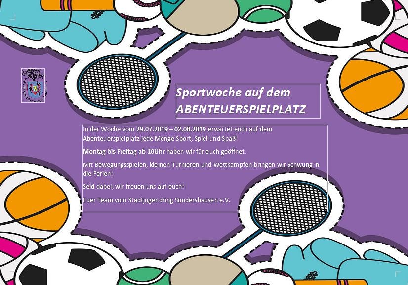 Bild: Sportwoche auf dem ABENTEUERSPIELPLATZ
