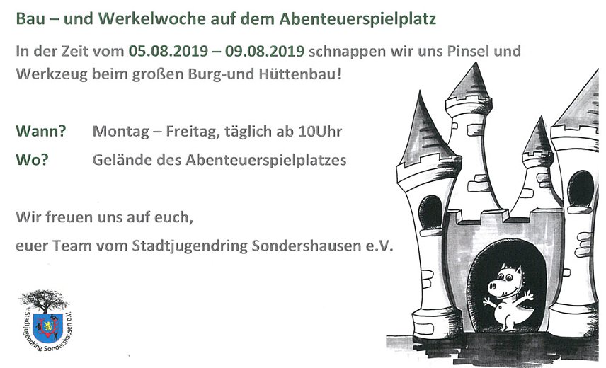 Bild: Bau- und Werkelwoche auf dem Abenteuerspielplatz