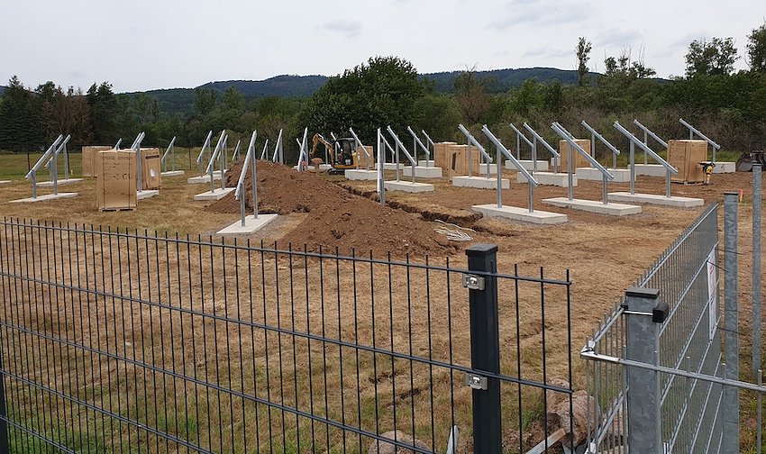 Bild: Aufbau PV-Anlage
